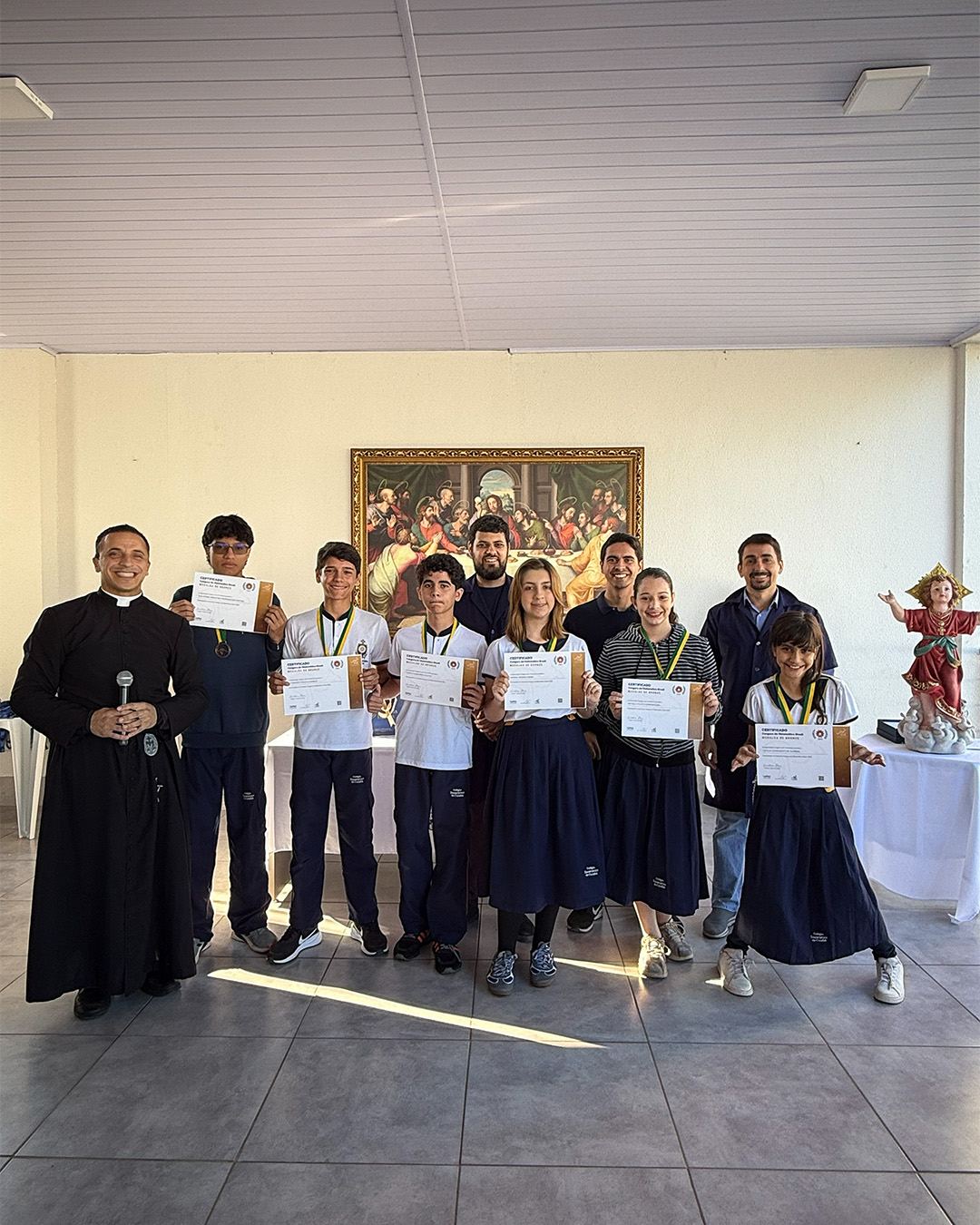 Alunos com certificados